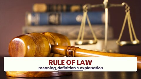 What is RULE OF LAW?