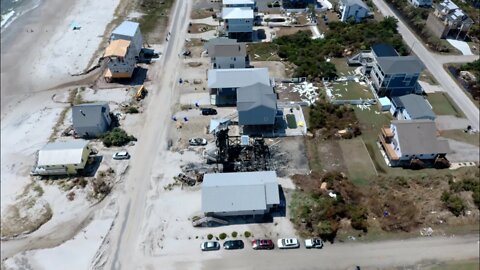 Oak Island Hurricane Isaias Aftermath Drone Footage