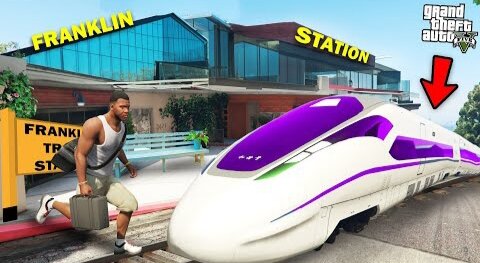 GTA 5 - Franklin Upgrades Bullet Train Station In Front Of Franklin's House