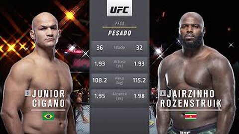 Júnior dos Santos x Jairzinho Rozenstruik | LUTA COMPLETA | UFC Charlotte