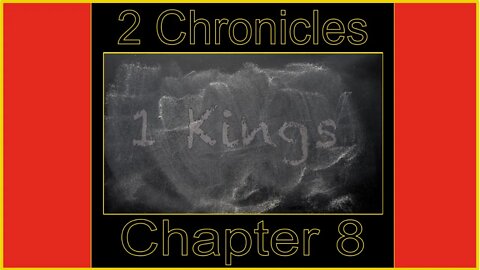 2 Chronicles 8
