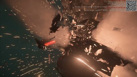 Star Citizen 3.14 PU Attack on XenoThreat Cutlass Vangard Idris Javelin in action and bugged at end