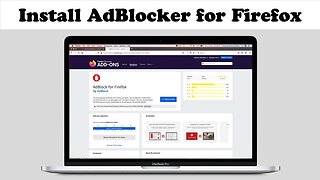 How to INSTALL AdBlocker for Firefox on a Mac Computer - Basic Tutorial | New