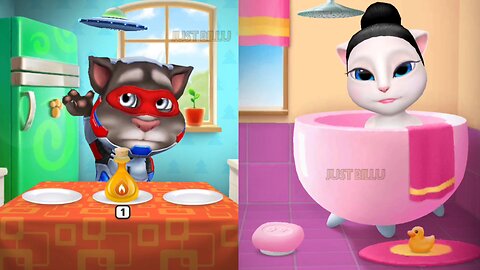 Talking Tom and Angela funny videos
