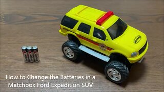 How to Change the Batteries in a Matchbox Ford Expedition SUV