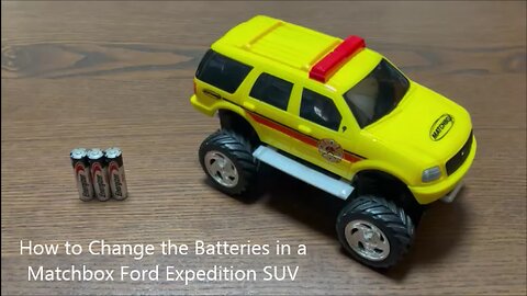 How to Change the Batteries in a Matchbox Ford Expedition SUV