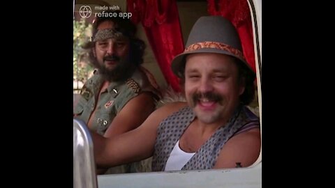 ironmanduck as Cheech and Chong in #UpInSmoke #shorts #deepfake #faceswap #movies