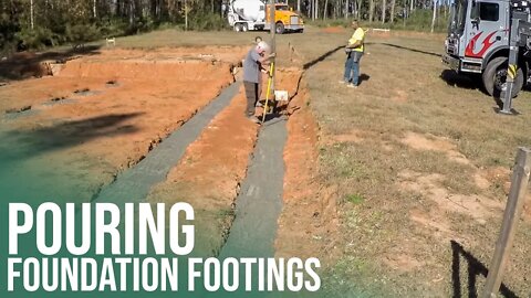 Pouring Footings for the Future Homestead | Forest to Farm