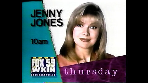 August 1994 - WXIN Jenny Jones Promo & Sale at Lazarus