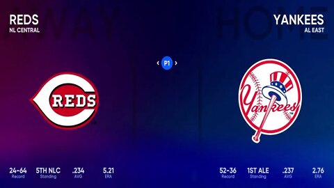 MLB The Show 22 Prediction Reds Vs Yankees 7/13/22