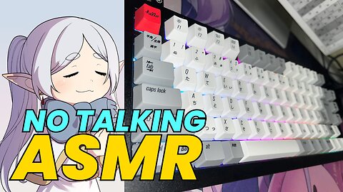 [ASMR] USE THIS TO RELAX, Creamy Keyboard, Soft Rain and Piano (20 Mins)