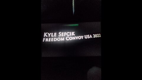 KYLE SEFCIK FREEDOM CONVOY USA 2022 . Message to President Biden .