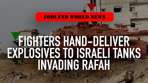 ►🚨▶◾️⚡️⚡️🇮🇱⚔️🇵🇸 Fighters hand-deliver explosives to Israeli tanks invading Rafah | Jon Elmer