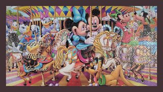 Mickey Carousel 2000 Piece Ceaco Jigsaw Puzzle Time Lapse