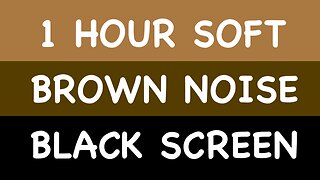 Brown Noise, Black Screen 1 hour ASMR (headphones recommended)