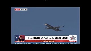 TRUMP❤️🇺🇸⭐️FLY ON TRUMP FORCE ONE🥇TO WACO TEXAS💙🇺🇸🛫✨👨‍✈️