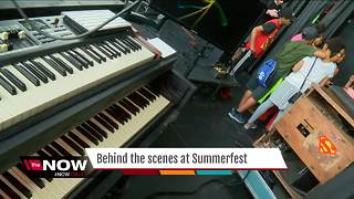Behind the scenes at Summerfest