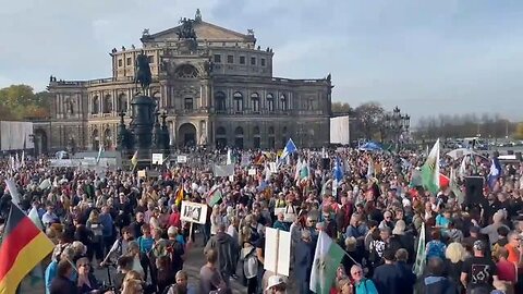 Dresden DE - Locals Against Elite Made Crisis Causing Energy Shortages & Rampant Inflation