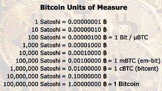 We'll see a 1¢ Satoshi in our Lifetime. That means 1 ₿itcoin would be worth? 🤔