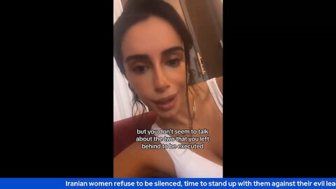 Iranian women refuse to be silenced, time to stand up with them against their evil leaders. 2nd try