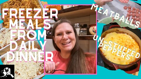 Freezer meals from week night dinners | Double week night meals and fill the freezer for later