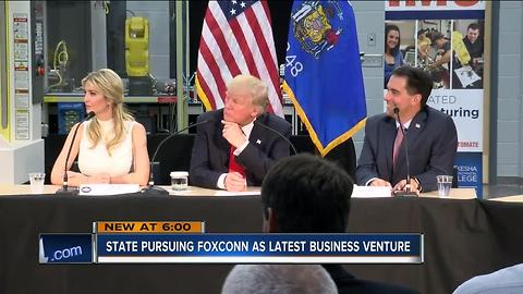 State pursuing Foxconn as latest business venture