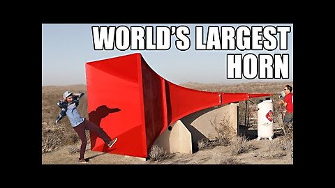 World's Largest Horn Shatters Glass