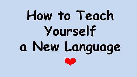 How to Teach Yourself a New Language