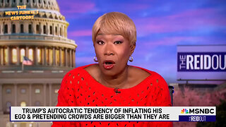 Hilarious: MSNBC's Trump hater Joy Reid attempts to discredit the crowd size of people attending Trump rallies without showing the whole crowd.