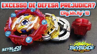 Testando 008 - CURSE RAGNARUK .Wh.Kp' 1D contra três combos - Beyblade Burst ベイブレードバースト