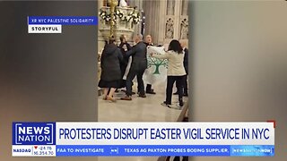 Pro-Palestinian protesters disrupt Easter vigil in NYC | NewsNation