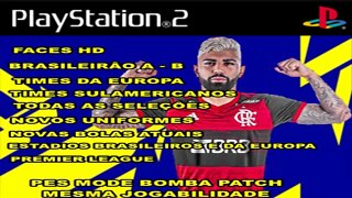 PES 2021 eFootball PS2 ATUALIZADO SETEMBRO + MODO ONLINE EDITOR VILIMAR