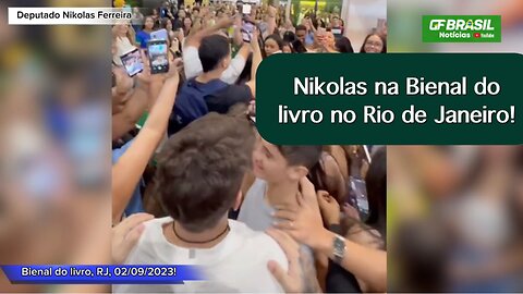 Deputado Nikolas Ferreira na Bienal do livro no Rio de Janeiro!