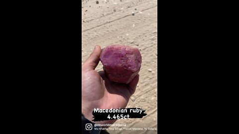 Macedonian corundum var. ruby 4.465ct