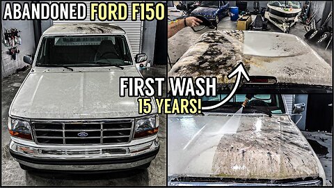 Disaster Barnyard Find | Extremely Dirty Ford | First Wash In 15 Years | Car Detailing Restoration