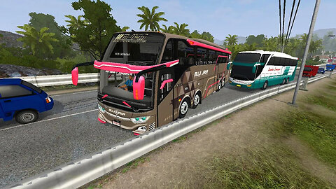 Bus Simulator Indonesia : Mercedes Benz Quad Axle Ultra Luxury Bus MOD Gameplay | MOD BUSSID