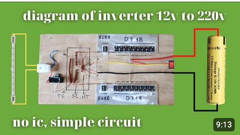 How to make simple inverter 12 to 220v IC NO d718