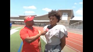 Patriots 2023 1st Round Draft Pick Christian Gonzalez Interview at The Colony High School