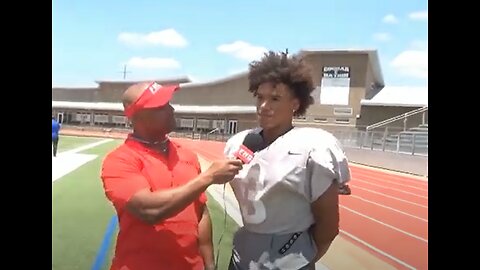 Patriots 2023 1st Round Draft Pick Christian Gonzalez Interview at The Colony High School