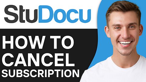 HOW TO CANCEL STUDOCU SUBSCRIPTION