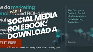 Social Media ROI ebook: Download a FREE Guide To Proving Social media ROI