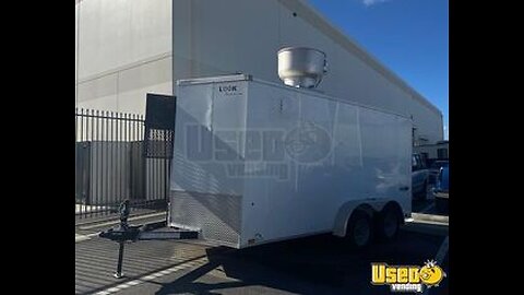 Never Used 2021 Look 7' x 14' Kitchen Food Concession Trailer with Pro-Fire for Sale in California
