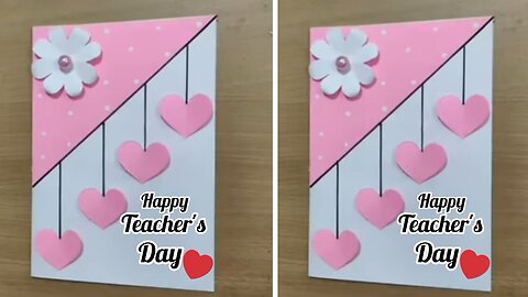 DIY - Teacher's day card ideas / Happy teacher's day greeting card handmade