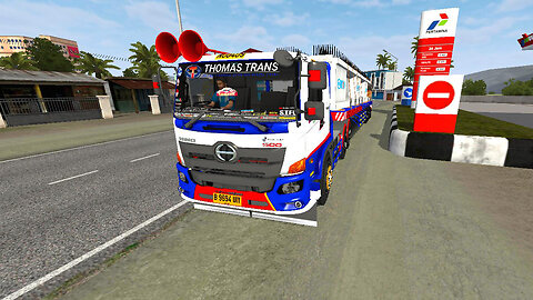 Test Drive HINO 500 Trailer Beton With Heavy Load - Bus Simulator Indonesia