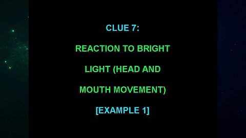 Clue 7 (The "Alien Interview" Video Analysis 2013/2014/2015)