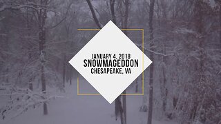 2018 Snowmageddon Fun With My DJI Mavic Pro