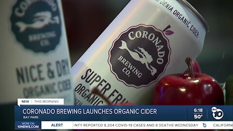 Coronado Brewing Company launches California's first USDA-certified organic hard cider
