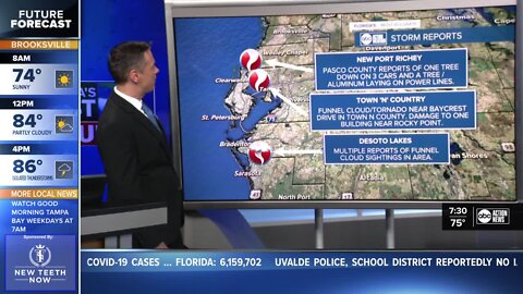 NWS confirms 2 tornadoes in Tampa Bay area