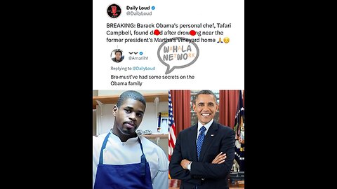 Clinton's Chef Walter Scheib dies suspiciously (2015) and NOW Obama's Chef Tafari Campbell dies suspiciously. What did they KNOW?