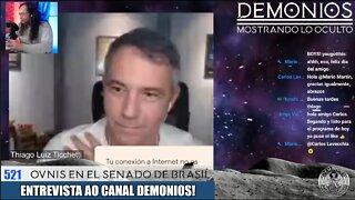 ENTREVISTA AO CANAL DEMONIOS: Los OVNIS en el SENADO de BRASIL